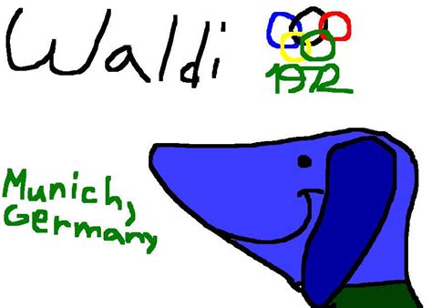 Waldi the official olympic mascot